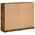 Produktbild 9 för Bokhylla med dörrar rökfärgad ek 136x37x109 cm konstruerat trä