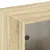 Produktbild 9 för Bokhylla med dörrar sonoma-ek 204x37x75 cm konstruerat trä