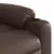 Produktbild 11 för Elektronisk reclinerfåtölj brun konstläder