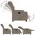 Produktbild 7 för Elektrisk reclinerfåtölj cappuccino konstläder