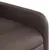 Produktbild 11 för Elektronisk reclinerfåtölj brun konstläder