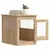 Produktbild 5 för Hundbur/sidobord sonoma-ek 55x80x68 cm konstruerat trä