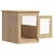 Produktbild 6 för Hundbur/sidobord sonoma-ek 55x80x68 cm konstruerat trä