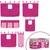 Produktbild 10 för Loftsäng med rutschkana rosa 90x200 cm massiv furu