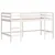 Produktbild 6 för Loftsäng med gardiner vit&svart 90x190 cm massiv furu