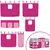 Produktbild 10 för Loftsäng med rutschkana rosa 90x190 cm massiv furu