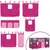 Produktbild 10 för Loftsäng med rutschkana rosa 90x190 cm massiv furu