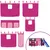 Produktbild 8 för Loftsäng med rutschkana rosa 80x200 cm massiv furu