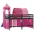 Produktbild 7 för Loftsäng med torn rosa 90x190 cm massiv furu