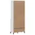 Produktbild 7 för Vitrinskåp VIKEN vit 80x40x200 cm massiv furu