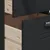 Produktbild 10 för Vitrinskåp VIKEN svart 80x40x190 cm massiv furu