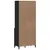 Produktbild 7 för Vitrinskåp VIKEN svart 80x40x190 cm massiv furu