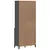Produktbild 7 för Vitrinskåp VIKEN antracitgrå 80x40x190 cm massiv furu