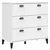 Produktbild 9 för Vitrinskåp VIKEN vit 80x40x190 cm massiv furu