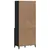 Produktbild 7 för Vitrinskåp VIKEN svart 80x40x190 cm massiv furu