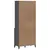 Produktbild 7 för Vitrinskåp VIKEN antracitgrå 80x40x190 cm massiv furu