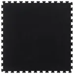 Golvplatta gummi svart 12 mm 100x100 cm