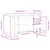 Produktbild 11 för Skrivbord svart 140x50x75 cm massiv furu