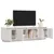 Produktbild 3 för Tv-bänk vit 156x37x45 cm massiv furu