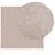 Produktbild 3 för Ryamatta PAMPLONA lång lugg modern beige 120x120 cm