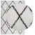 Produktbild 3 för Ryamatta PAMPLONA lång lugg modern gräddvit & svart 120x170 cm