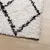 Produktbild 4 för Matta långluggad modern gräddvit och svart 240x240 cm