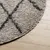 Produktbild 4 för Matta långluggad modern beige och antracit Ø 240 cm