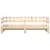 Produktbild 7 för Utdragbar dagbädd 2x(80x200) cm massiv furu