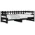 Produktbild 5 för Utdragbar dagbädd svart 2x(80x200) cm massiv furu