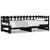 Produktbild 2 för Utdragbar dagbädd svart 2x(90x200) cm massiv furu