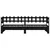 Produktbild 7 för Utdragbar dagbädd svart 2x(90x200) cm massiv furu