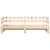 Produktbild 7 för Utdragbar dagbädd 2x(90x190) cm massiv furu