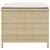 Produktbild 6 för Trädgårdspallar med dynor 4 st beige 41x41x36 cm konstrotting