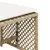 Produktbild 9 för Trädgårdspallar med dynor 4 st beige 41x41x36 cm konstrotting