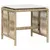 Produktbild 4 för Trädgårdspallar med dynor 4 st beige 41x41x36 cm konstrotting