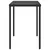 Produktbild 5 för Trädgårdsbord med glasskiva svart 115x54x74 cm konstrotting