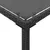 Produktbild 8 för Trädgårdsbord med glasskiva svart 115x54x74 cm konstrotting