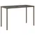 Produktbild 6 för Trädgårdsbord med glasskiva grå 115x54x74 cm konstrotting