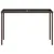 Produktbild 4 för Trädgårdsbord med glasskiva brun 115x54x74 cm konstrotting