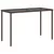 Produktbild 6 för Trädgårdsbord med glasskiva brun 115x54x74 cm konstrotting