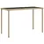 Produktbild 2 för Trädgårdsbord med glasskiva beige 115x54x74 cm konstrotting