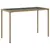 Produktbild 6 för Trädgårdsbord med glasskiva beige 115x54x74 cm konstrotting