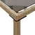 Produktbild 8 för Trädgårdsbord med glasskiva beige 115x54x74 cm konstrotting
