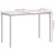 Produktbild 10 för Trädgårdsbord med glasskiva beige 115x54x74 cm konstrotting