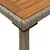 Produktbild 8 för Trädgårdsbord med akaciaträ grå 115x54x74 cm konstrotting