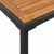 Produktbild 8 för Trädgårdsbord med akaciaträ svart 115x54x74 cm konstrotting