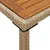 Produktbild 8 för Trädgårdsbord med akaciaträ beige 115x54x74 cm konstrotting