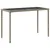 Produktbild 6 för Trädgårdsbord med glasskiva ljusgrå 115x54x74 cm konstrotting