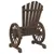 Produktbild 6 för Adirondackstol massivt granträ