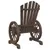 Produktbild 7 för Adirondackstolar 2 st massivt granträ